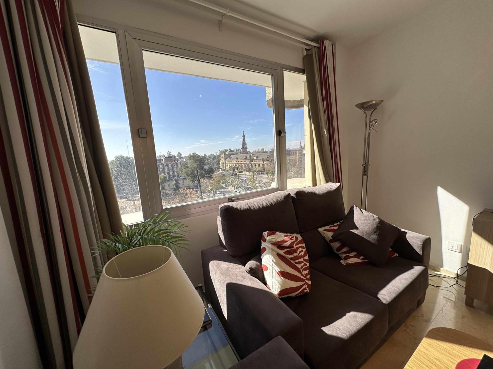 Estupendo Apartamento Junto A Plaza De Espana Sevilla Bagian luar foto